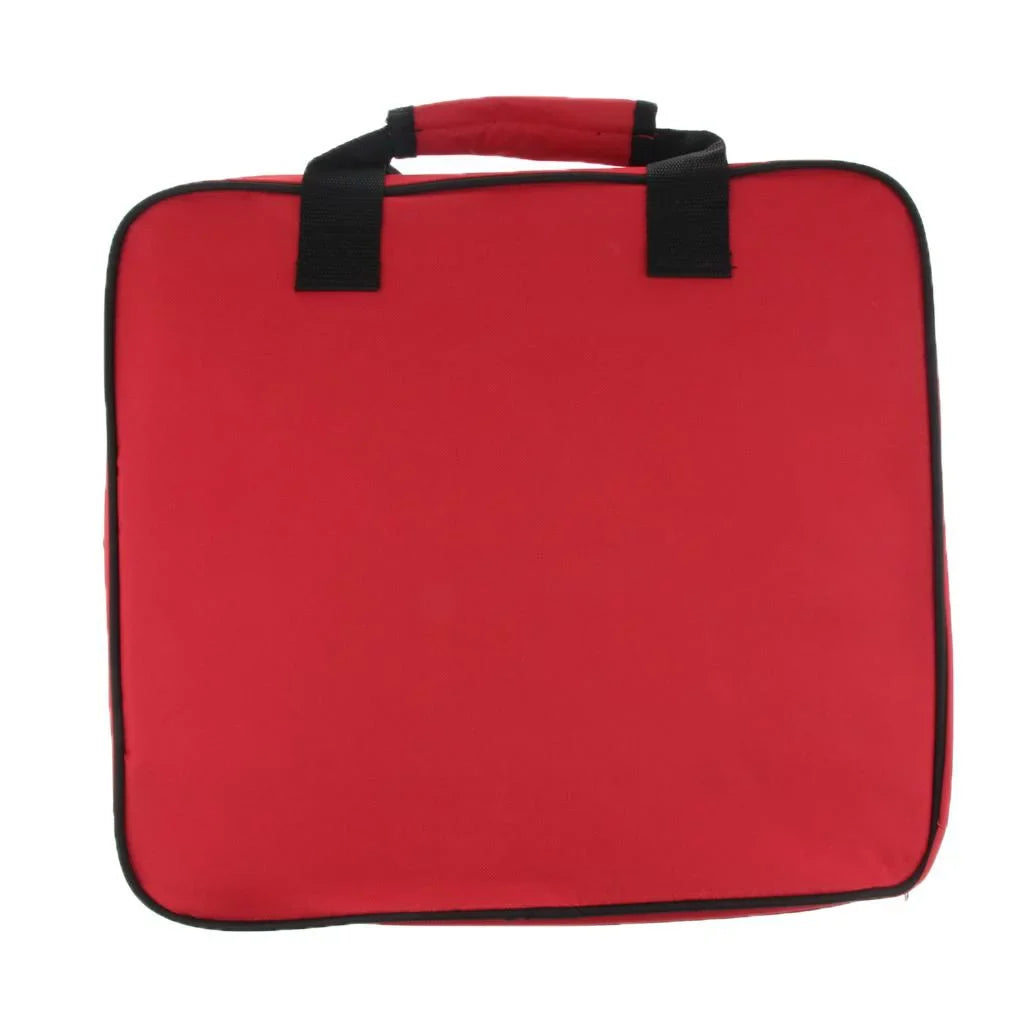 Portable Stadium Seat Cushion with Backs Folding Bleacher Seats Cushion red