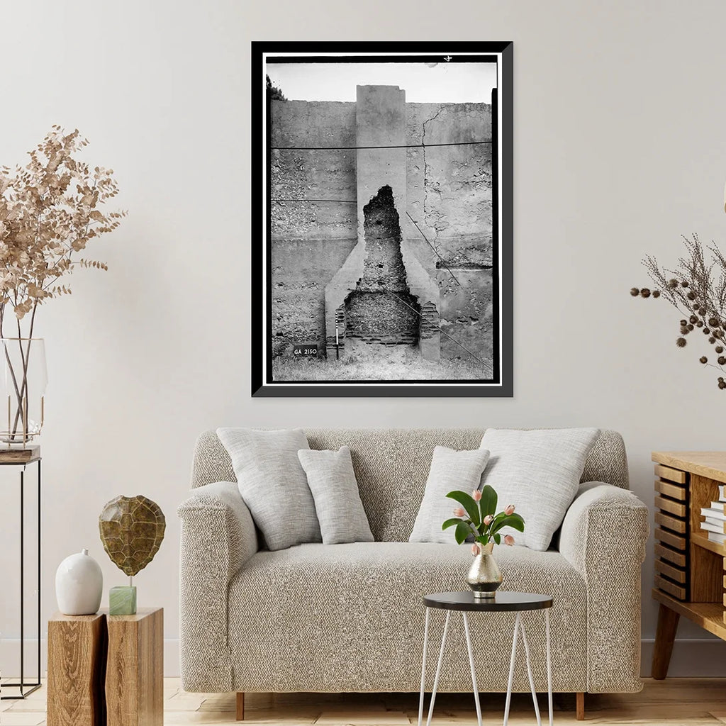 Historic Framed Print, Horton House (Remains), Main Road, Jekyll Island, Glynn County, GA - 4, 17-7/8" x 21-7/8"