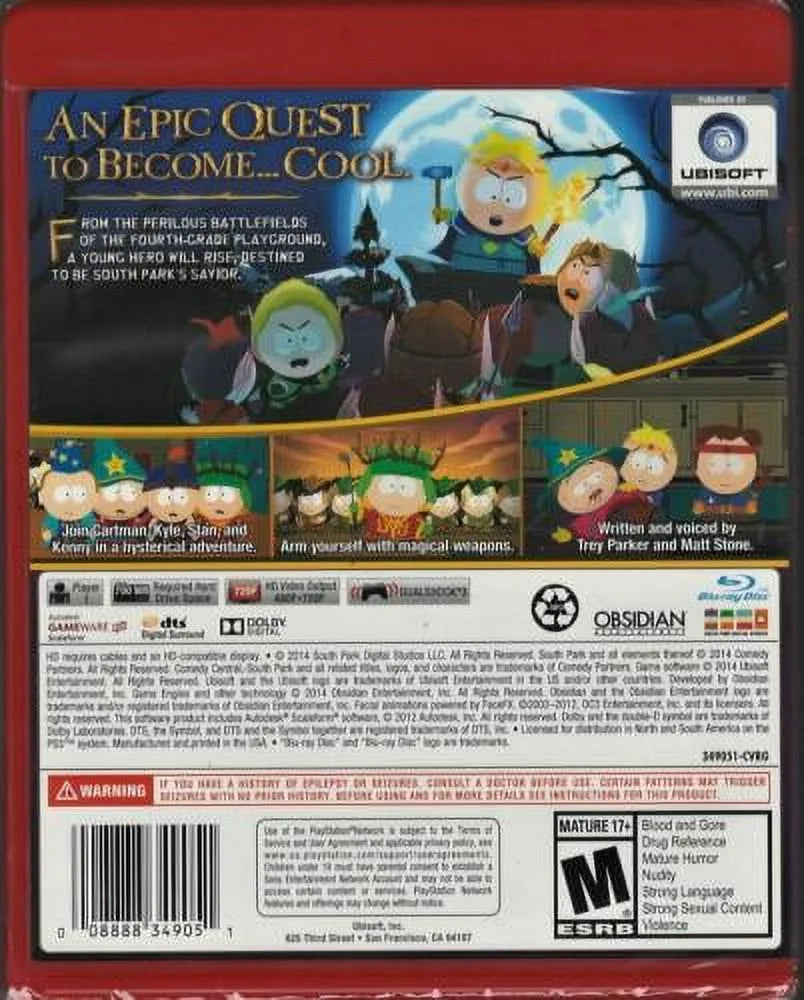 South Park: The Stick of Truth (Greatest Hits) PS3 (Brand New Factory Sealed US