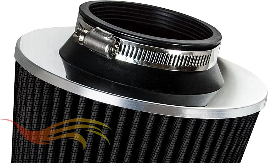 Rtunes Racing Short Ram Air Intake Kit + Filter Combo Dark Compatible For 03-10 Dodge Dakota 3.7L 4.7L â€¦