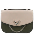 Pre-owned LOUIS VUITTON Very Calfskin Leather Saddle Shoulder Bag Khaki Green