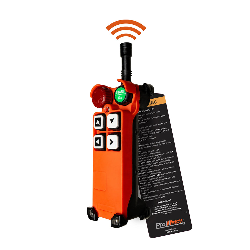 Prowinch 1 Ton Electric Chain Hoist 20 ft. G80 Chain Wireless 120V