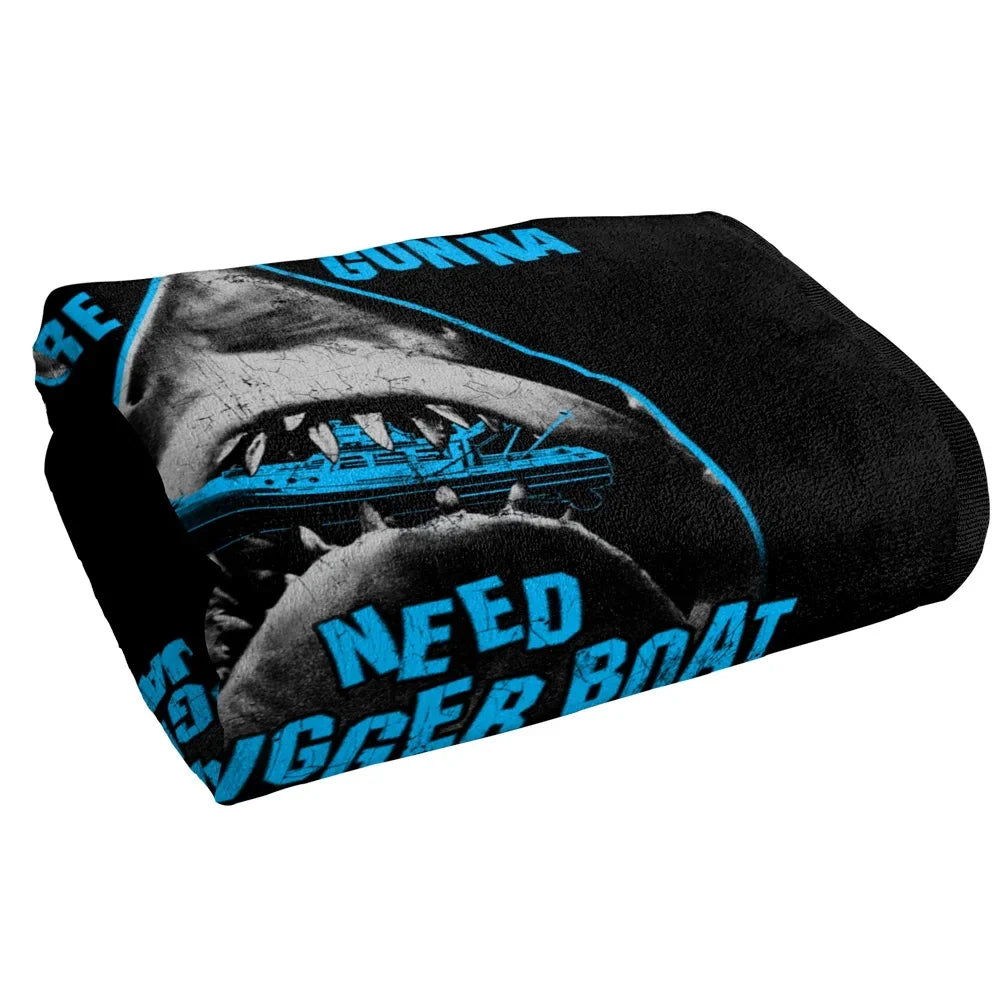 Jaws, 30"x60" Boat in Mouth Beach Towel