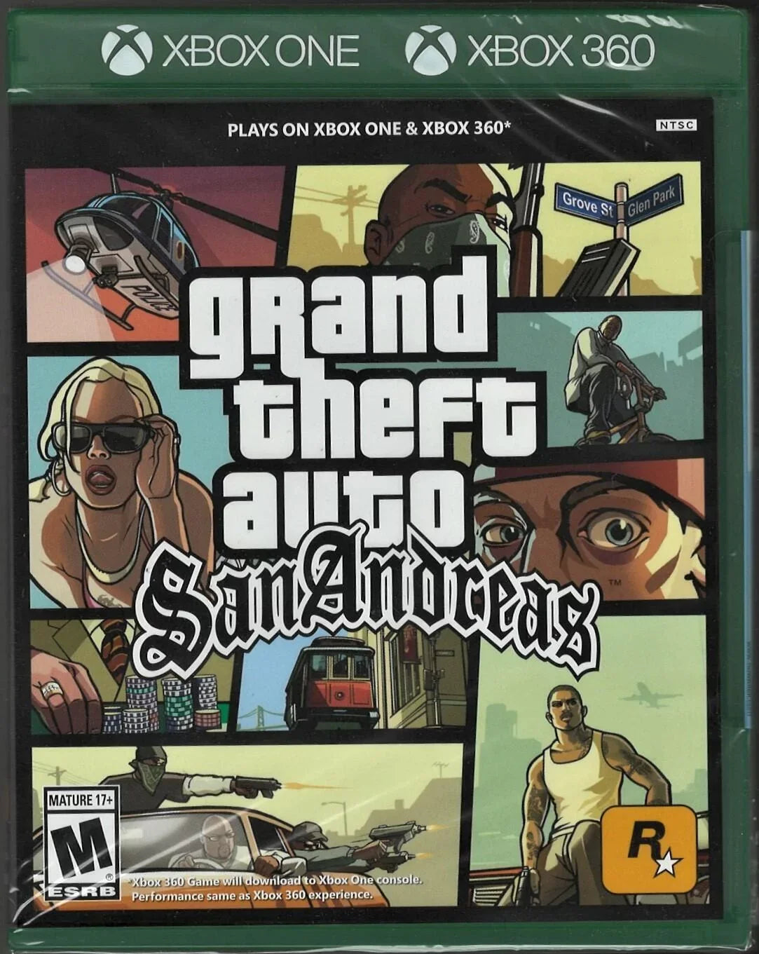 Grand Theft Auto: San Andreas (XB1 Packaging) Xbox 360 (Brand New Factory Sealed-0710425495649