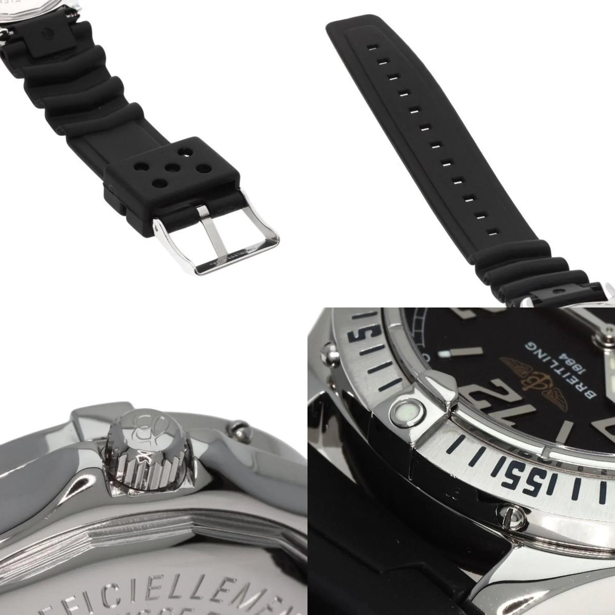 Pre-Owned BREITLING A17350 Colt O'Shearn Watch Stainless Steel/Rubber Men's (Good)