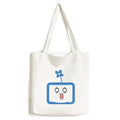 Clover Surprised Small TV Happy Original Tote Canvas Bag Shopping Satchel Casual Handbag