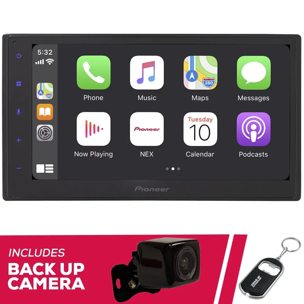 Restored Pioneer DMH-1770NEX 6.8" Digital Media Receiver with Backup Camera (Refurbished)