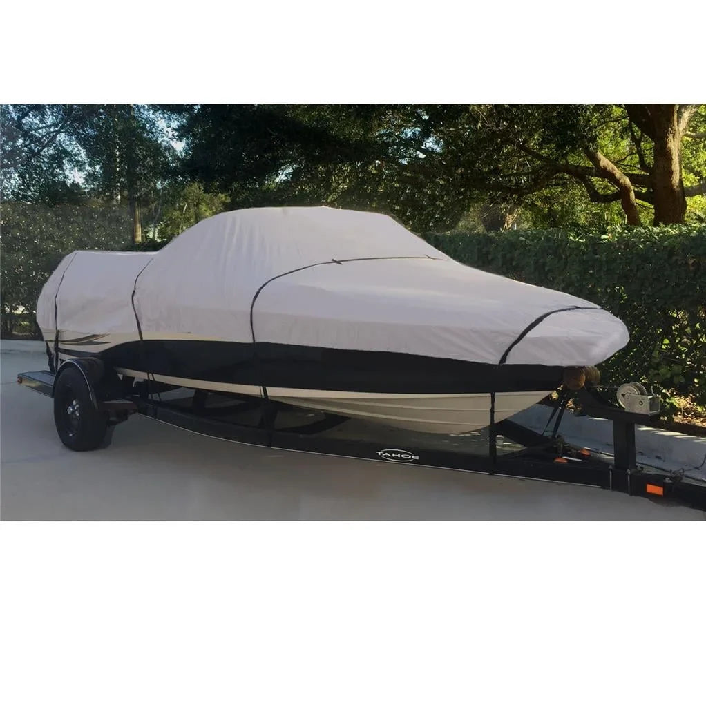 BOAT COVER Compatible for DELTA/GREGOR EAGLE 16 TC O/B 1996 1997 STORAGE, TRAVEL, LIFT