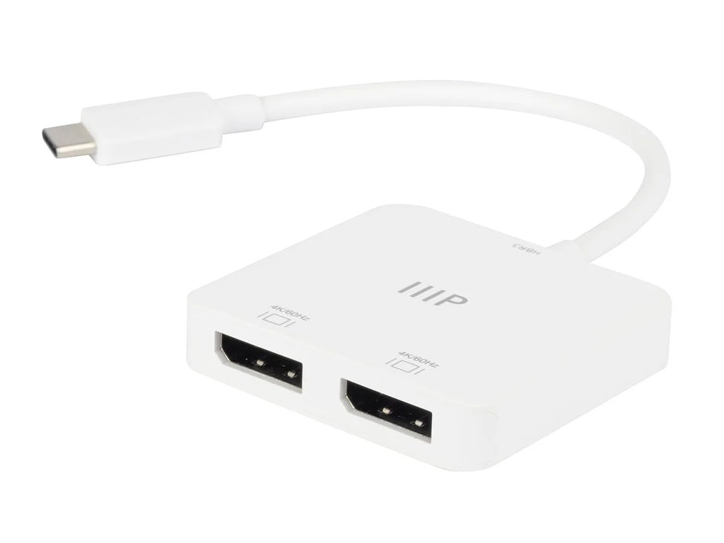 Cost USB-C to Dual 4K DisplayPort Adapter (Dual 4K@60Hz) Compatible with Thunderbolt 3 Devices with Windows and MacOS