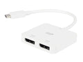 Cost USB-C to Dual 4K DisplayPort Adapter (Dual 4K@60Hz) Compatible with Thunderbolt 3 Devices with Windows and MacOS