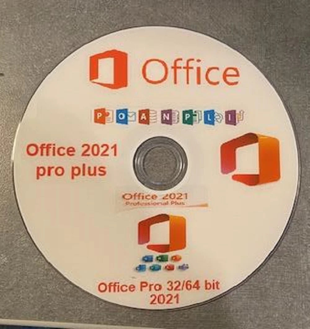 office 2021 pro plus for windows (key card) with a free dvd(no return is accepted)