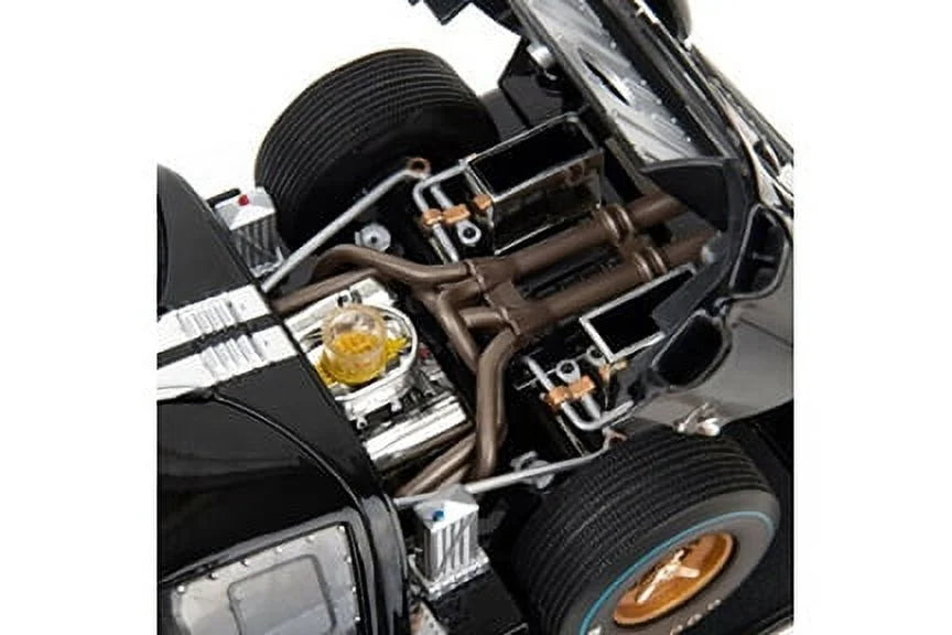 1966 Ford GT-40 MK II #2 After Race (Dirty Version, Ebony - Shelby Collectibles SC431BK - 1/18 scale Diecast Model Toy Car
