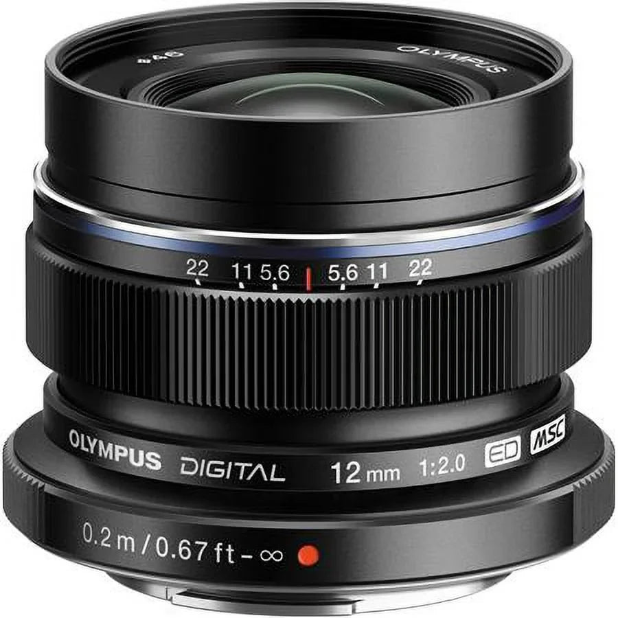 OM-5 Mirrorless Digital Camera with M.Zuiko Digital ED 12mm f/2 Lens, Jet