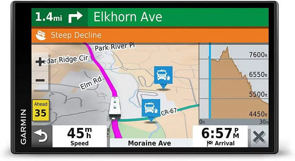Garmin RV 780 GPS Traffic Navigator with 8GB MicroSD Card, 6Ave Travel Bundle & Cleaning Kit