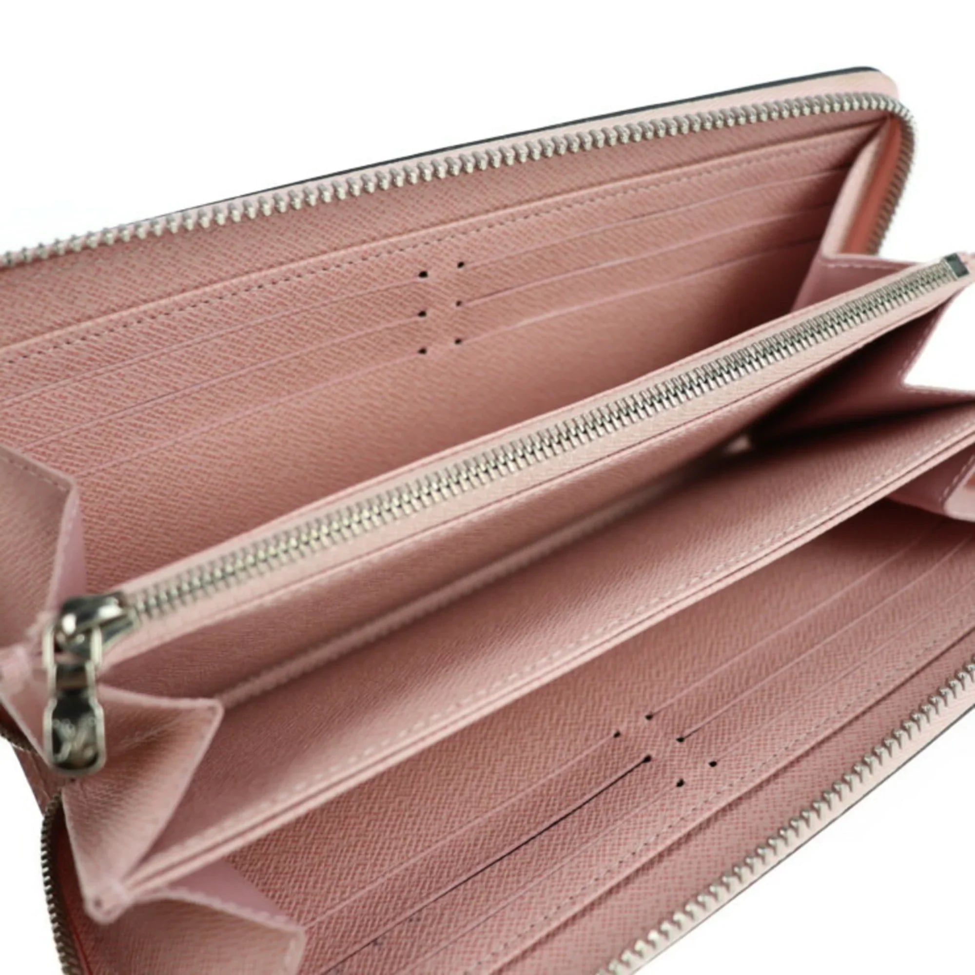 Pre-Owned LOUIS VUITTON Louis Vuitton Zippy Wallet Long M61863 Epi Leather Rose Ballerine Round Zipper Zip Around (Good)