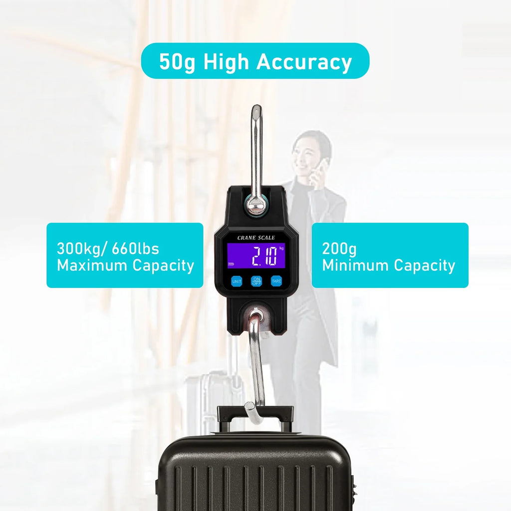Dazzduo Electronic Weigher,Scales Unit Switch/Data Unit Switch/Data Farm Duty Crane Scale Scale Switch/Data Farm Market Heavy Duty Crane Portable Heavy Duty