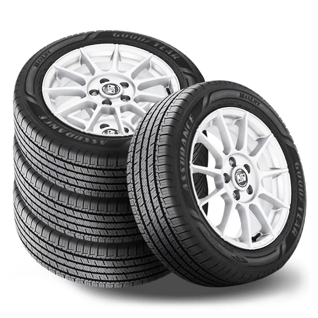 Set of 4 Goodyear Assurance Maxlife 255/60R19 108H Tires All Season 85K Mileage SET 110932545 / 255/60/19 / 2556019 Fits: 2010 Buick Enclave CXL, 2007-08 Saturn Outlook XR