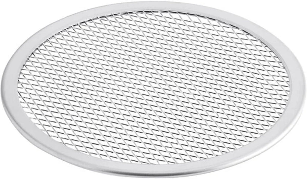 TrueCraftware- Set of 2 Aluminum 15” Pizza Baking Screen Seamless Rim- Bakeware Pizza Screen Round Pizza Pan Tray Round Baking Tray for Home Kitchen Pizzeria & Restaurants