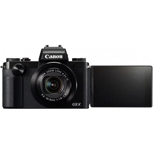 PowerShot G5 X Digital Camera (0510C001), 64GB Card, Card Reader, Deluxe Soft Bag, Flex Tripod, Hand Strap, Memory Wallet, Cleaning Kit (International Model)