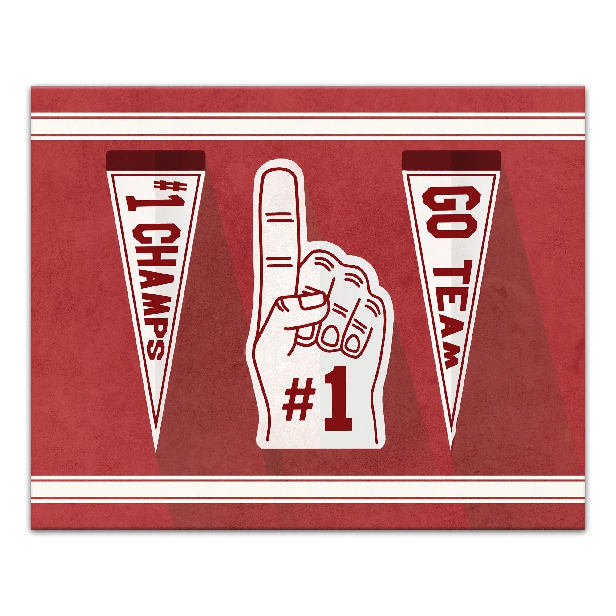 Creative Products Number One Fan 16x20 Canvas Wall Art