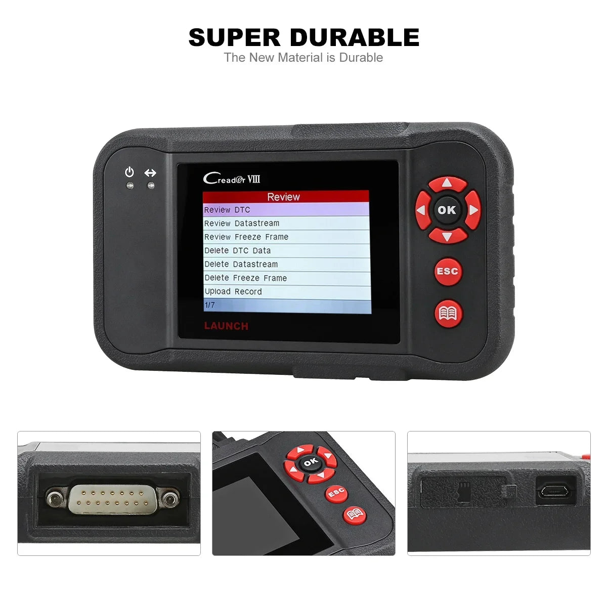 Launch X431 Creader VII+ (CRP123) OBD2 Scanner EOBD Car Diagnostic Code Reader Testing Engine/Transmission/ABS/Airbag