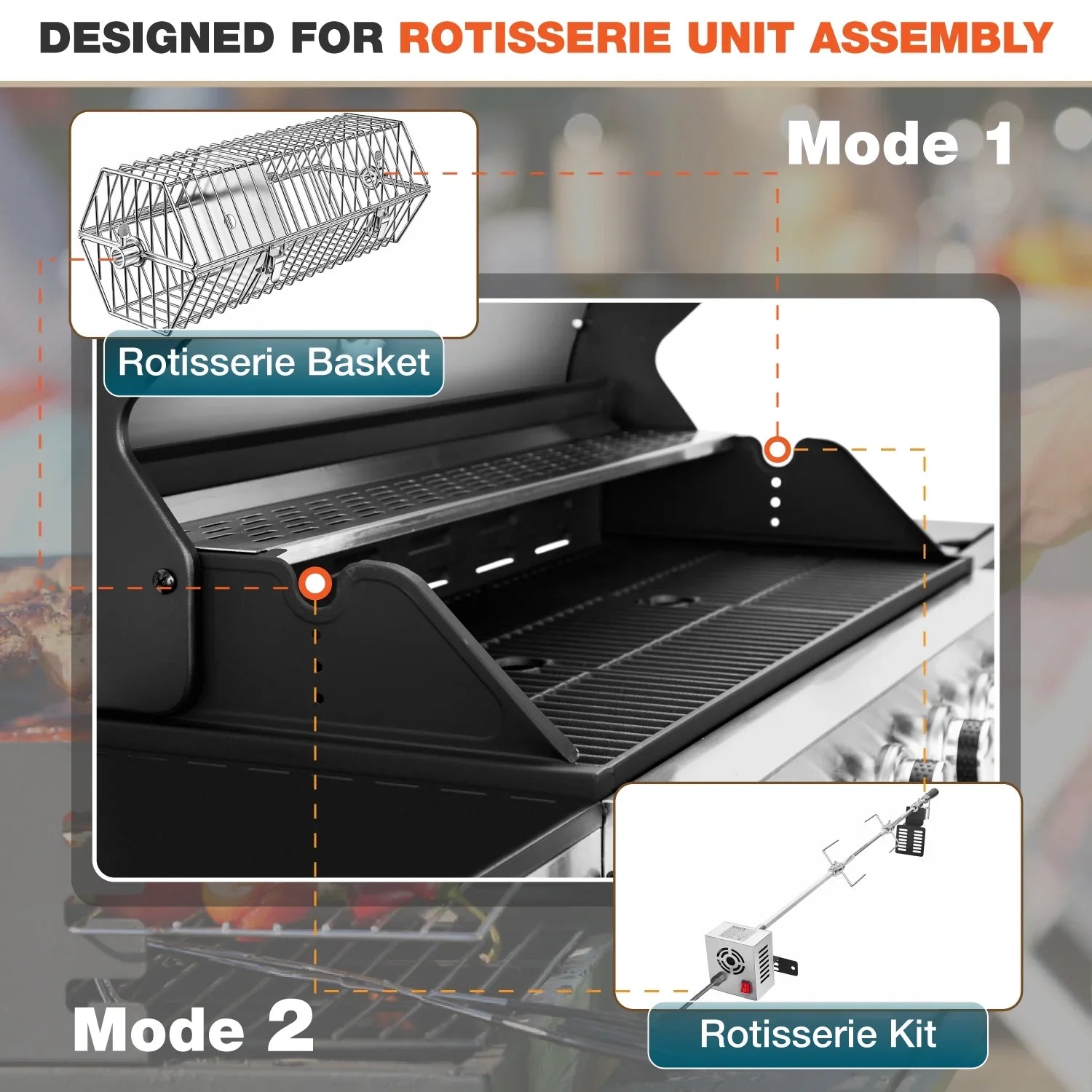 Summit Living 6 Burner Propane Gas Grill with Side Burner Stainless Steel BBQ Grill
