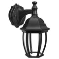 Maxxima LED Outdoor Wall Light - Dark Coach Light Fixture with Clear Glass, Photocell Sensor, 830 Lumens, 3 CCT 3000K/4000K/5000K, Dusk to Dawn Lighting for Porch, Garage, and Front Door