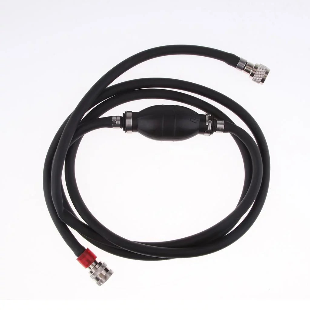 Fuel Line Assembly Hose Line Marine Outboard Boat Motor Fuel Assembly 8FT Dark - Suitable for Boats, RVs, Tractors, and Caravans