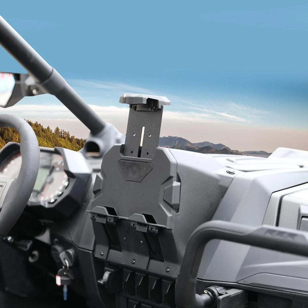 A & UTV PRO Electric Device Tablet Holder with Storage Box Organizer for Polaris RZR PRO XP