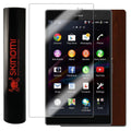 Skinomi Dark Wood Skin & Screen Protector for Xperia Z3 Tablet Compact