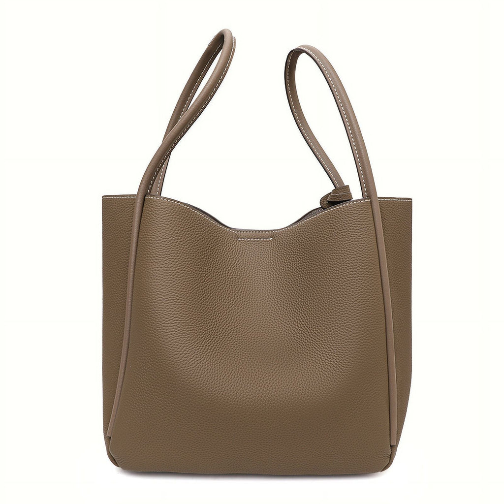 Aidrani Ladies 2024 new commuter Tote bag Fashion retro leather women's bag