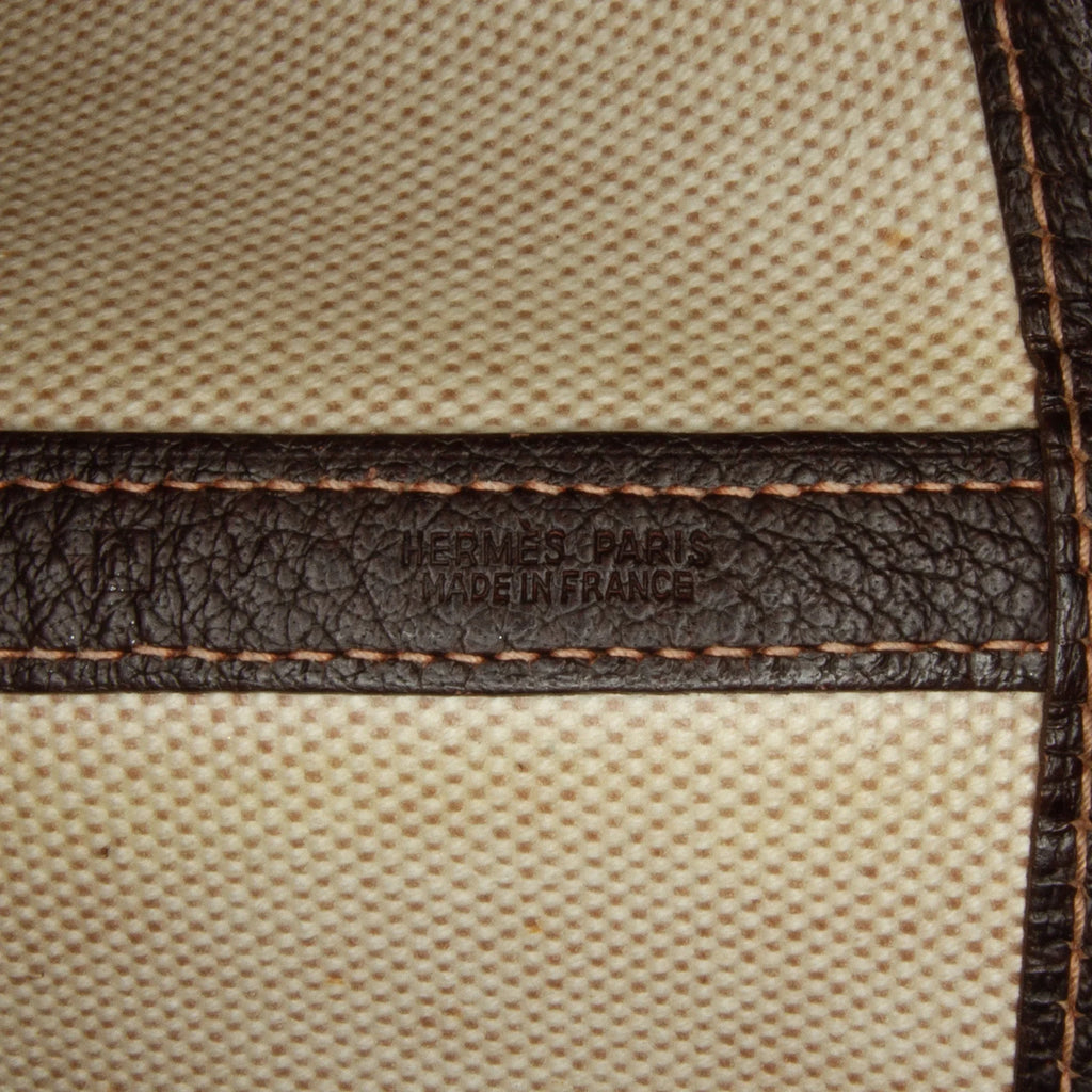 Pre-Owned Authenticated Hermès Toile Garden Party 36 Canvas Fabric Brown Tote Bag Unisex (Good)