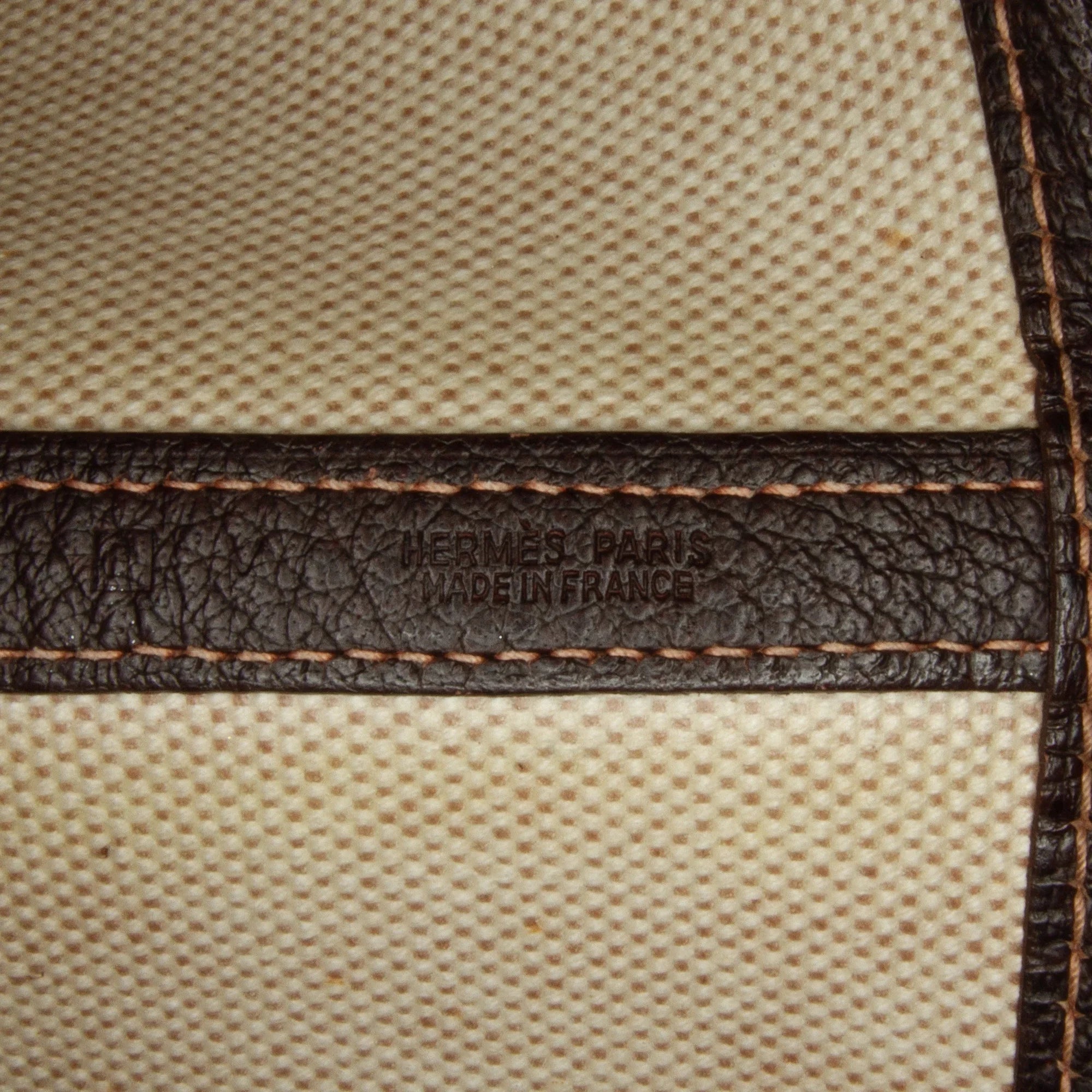 Pre-Owned Authenticated Hermès Toile Garden Party 36 Canvas Fabric Brown Tote Bag Unisex (Good)