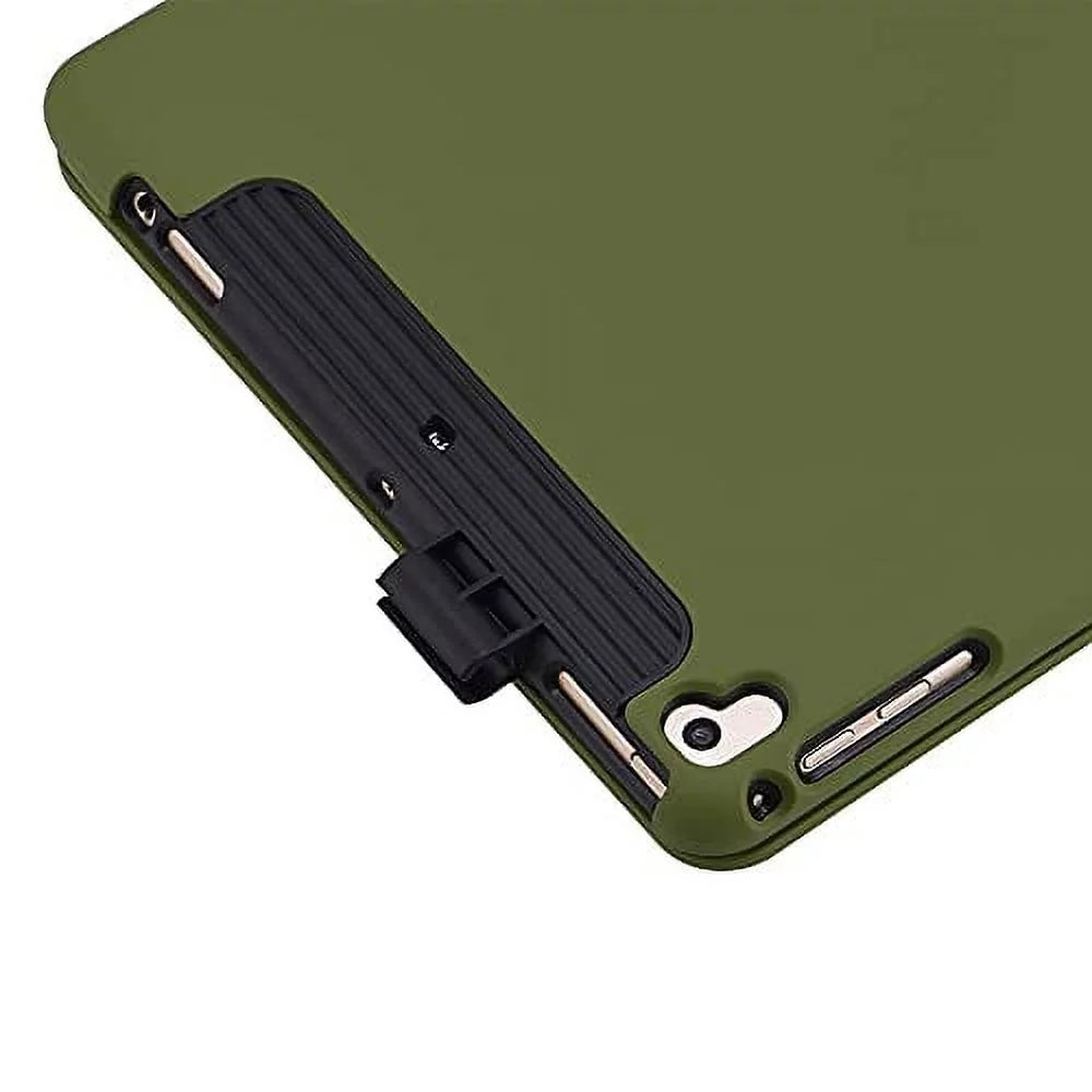 iPad Keyboard Case for 10.2 2021 9th 2020 8th 2019 7th, iPad Air 10.5 2019, iPad Pro 10.5 2017 - Backlit - 360 Rotatable - Wireless - 9th Generation Clickable Toucad - iPad Air 3 - Camo Green