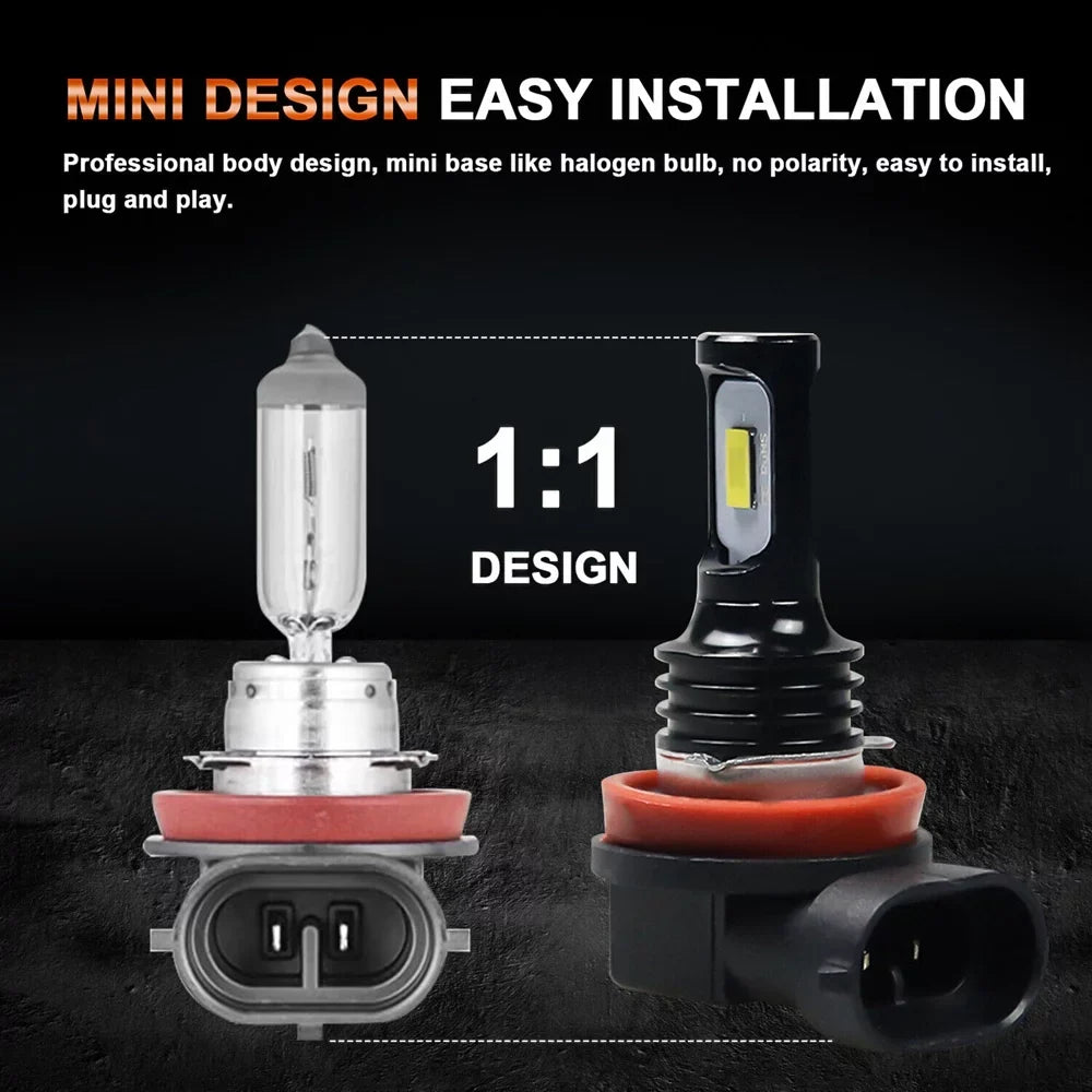6pcs LED Bulbs For Mazda CX-9 2013-2015, 9005 H11 LED Hedlight Bulbs High Low Beam + H11 Fog Light 6000K