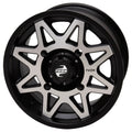 4/110 Tusk Tintic Wheel 14x7 5.0 + 2.0 Ebony For Yamaha Viking VI EPS 2022