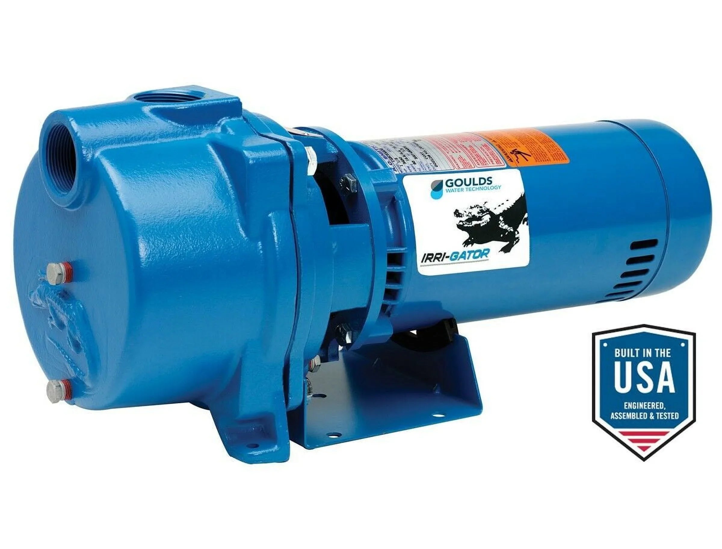 Goulds GT30, IRRI-GATOR Self-Priming Centrifugal Pump, 105 GPM, 3 , 230 Volts, 1 Phase, 1-1/2" NPT Suction, 1-1/2" NPT Discharge