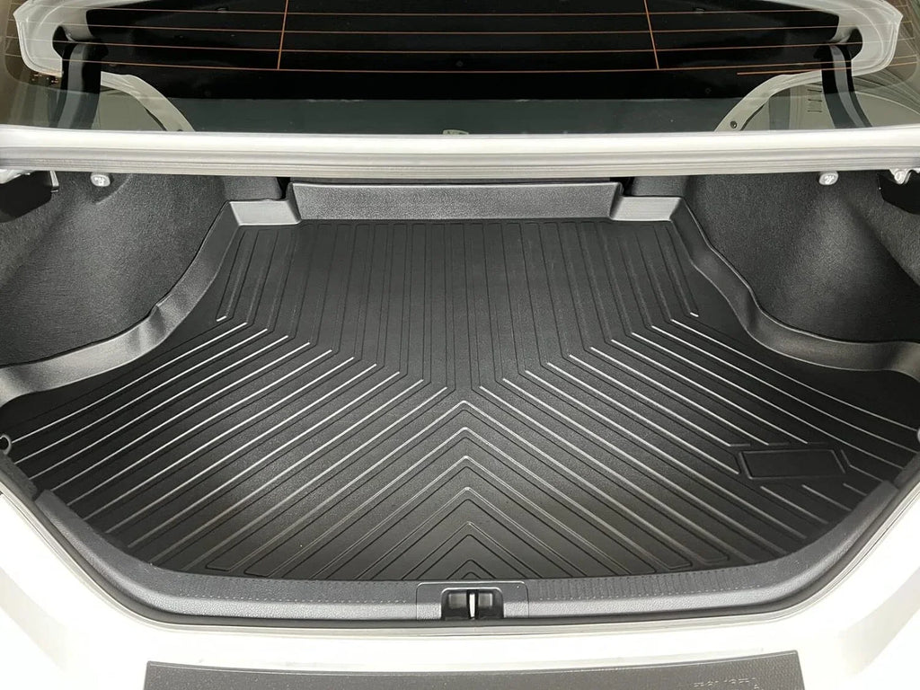 EACCESSORIES EA Cargo Liner – Trunk Mat for Camry 2018-2024 – Weather-Resistant Trunk Mats for Cars with Raised Lip – Non-Slip Car Trunk Mat Rubber – Easy to Install – Laser Pre-Cut Design