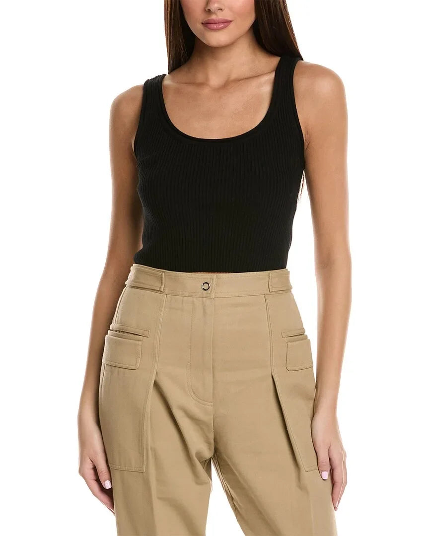 3.1 Phillip Lim womens Ribbed Wool-Blend Tank, xs