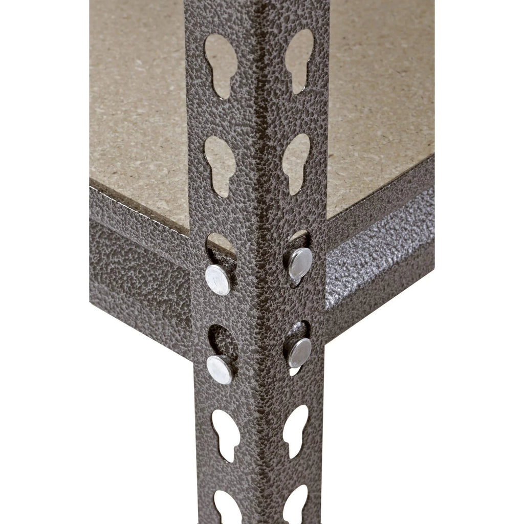 Muscle Rack 30"W x 12"D x 60"H 5-Shelf Steel Freestanding Shelves, 500 lbs. Capacity per Shelf; Silver
