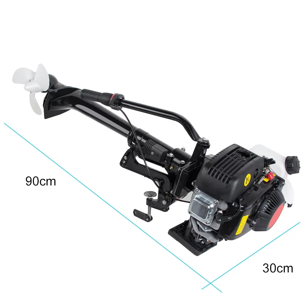 4 Stroke 3.6 Outboard Motor 55CC Boat Engine With Air Cooling System