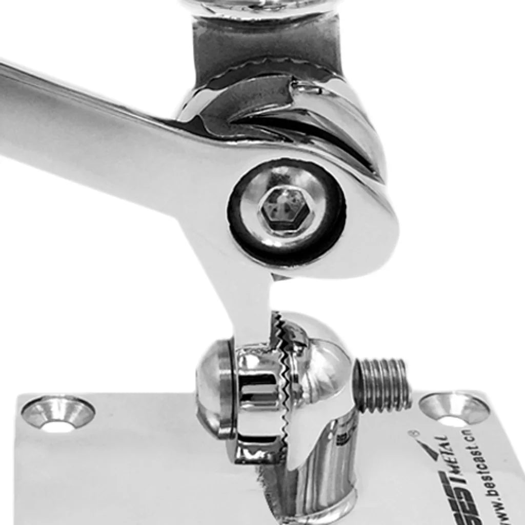 Stainless Steel Marine Radio VHF Adjustable Ratchet Base Mount for Inflatable Boat Kayak Dinghy