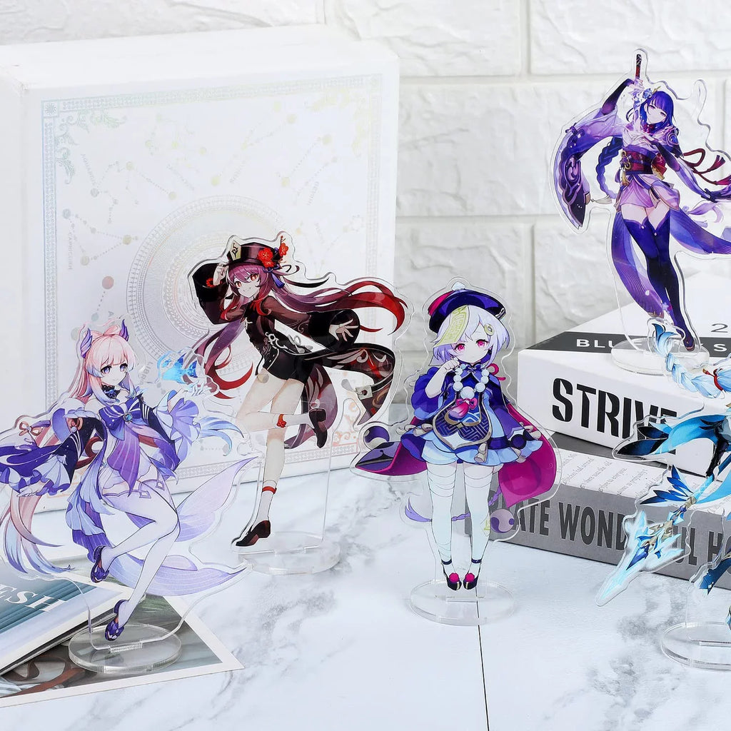 Genshin Impact Characters Acrylic Stand Figure,Colorful and Exquisite Character Design for Game Fans' Collection (Mona)
