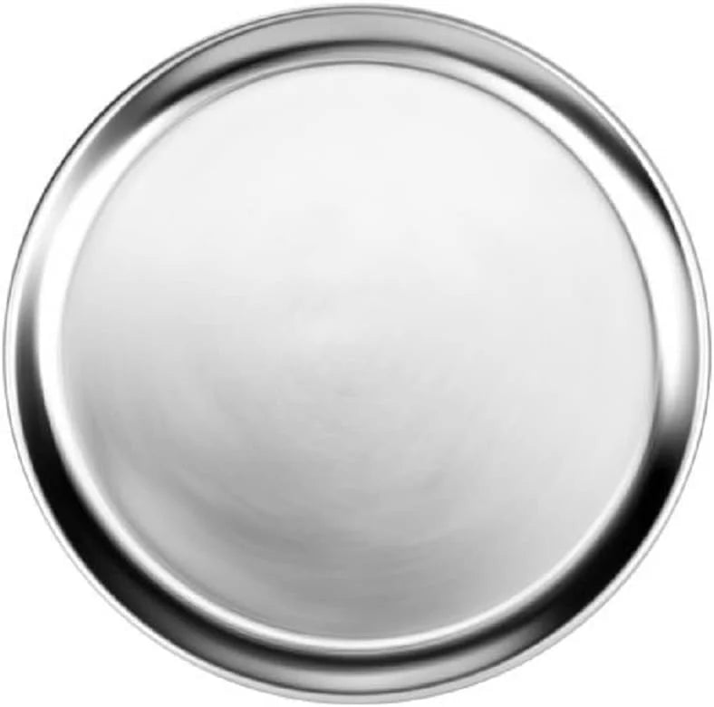 TrueCraftware- Set of 3 Aluminum 12” Pizza Tray Pan Wide Rim- Bakeware Round Pizza Pan Pizza Tray Baking Tray Round Baking Tray for Home Kitchen Pizzeria & Restaurants