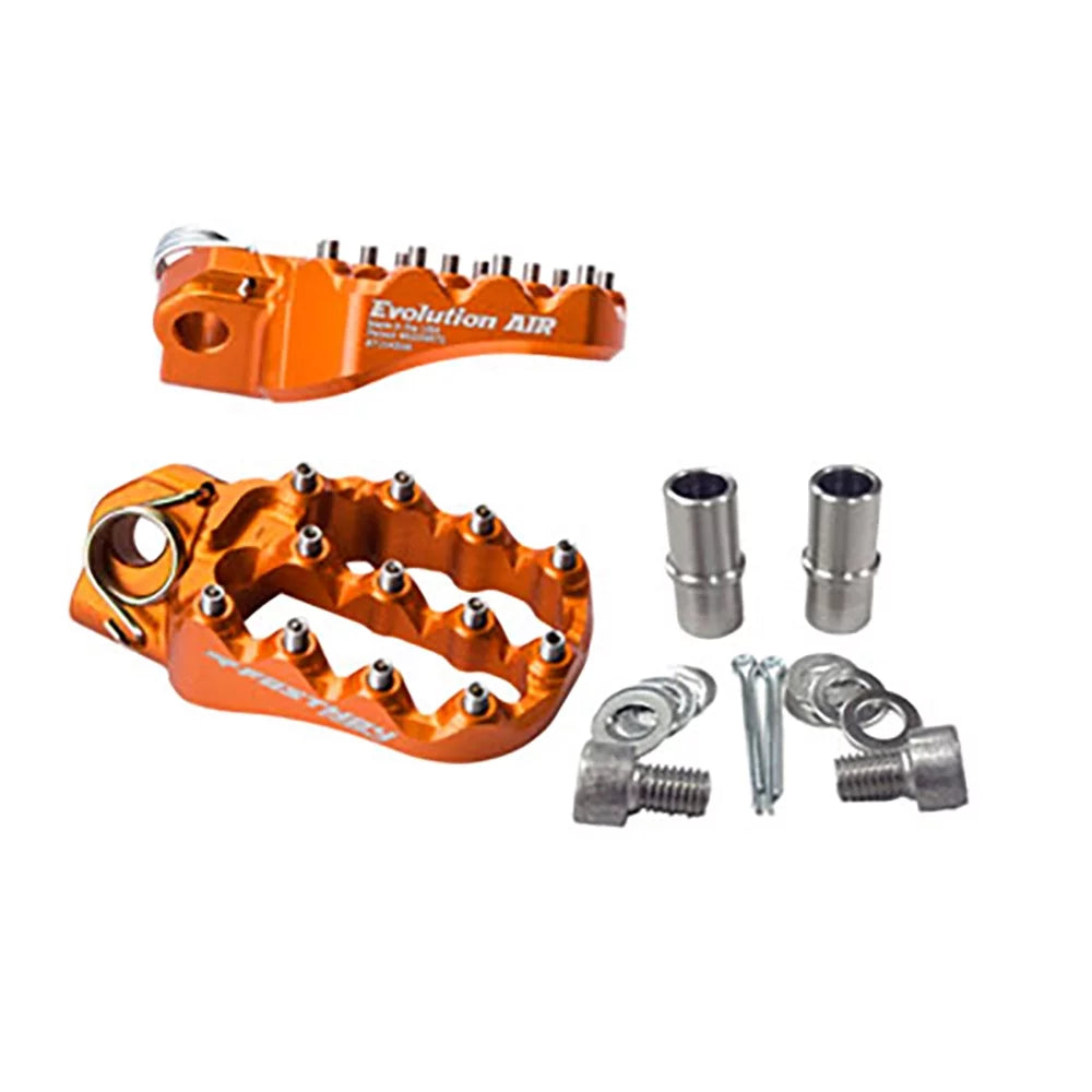 Fastway Evo Air Motorcycle Foot Pegs Kit Orange Compatible With Sherco 300 SCF 2017