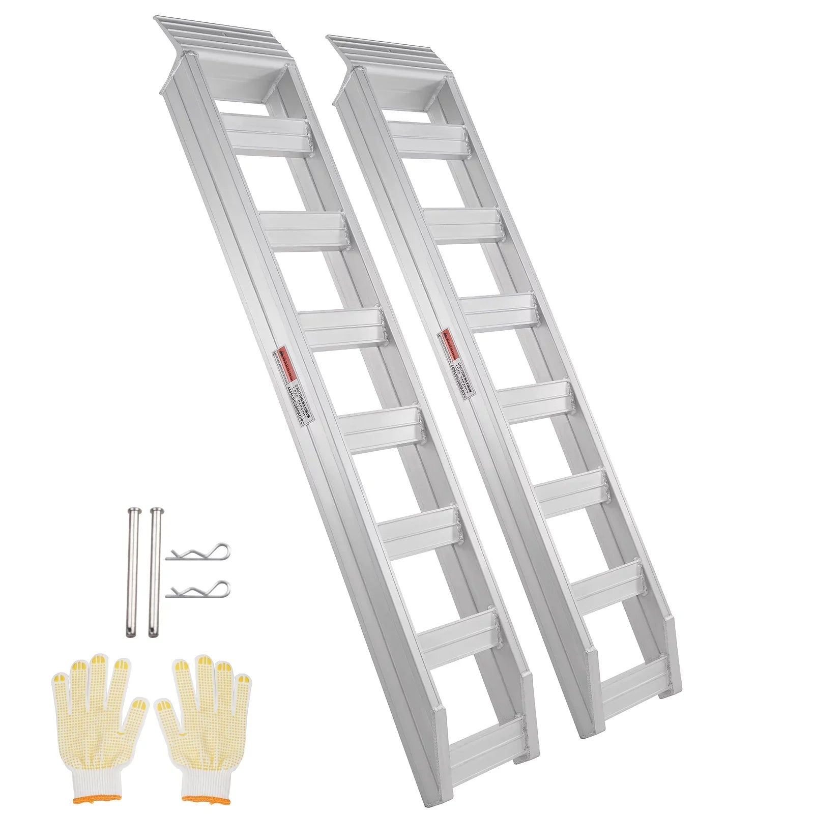 BENTISM Aluminum Truck Loading Ramps 8810 lb/4 Ton 72" x 15" Durable Flat Ends Non-slip Portable Truck Ramps for Tractors ATVs UTVs Motorcycles Vehicle