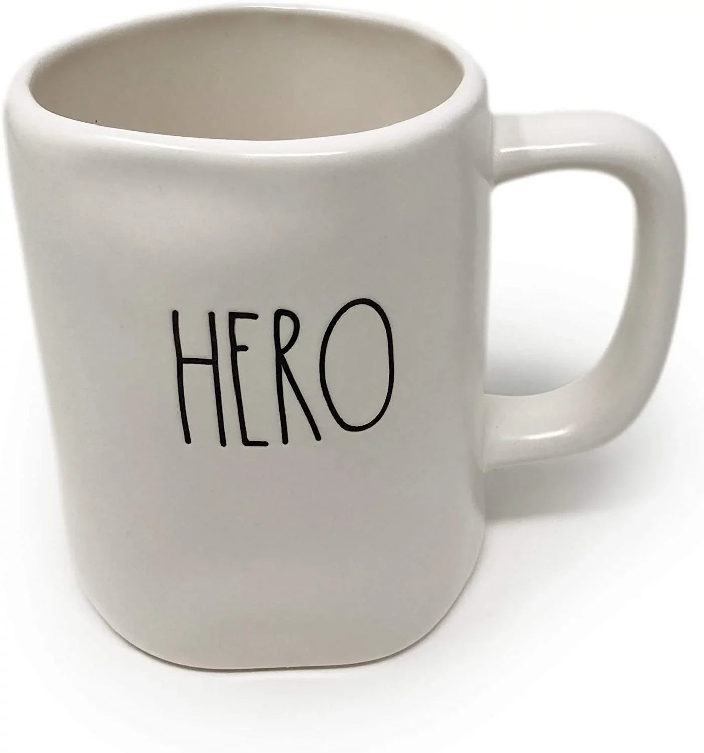 Rae Dunn White DOCTOR HERO Ceramic Mug with Dark LL Letter Tea Mug