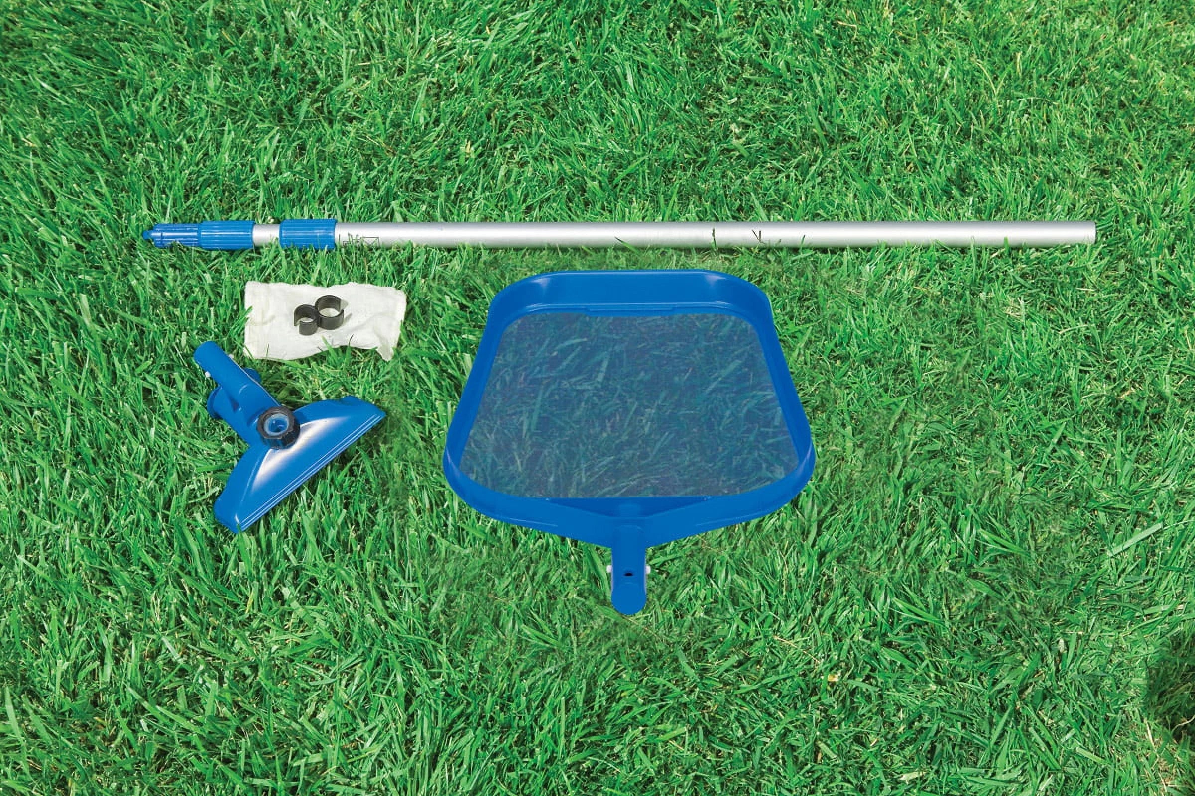 INTEX 10' x 30" Prism Frame Above Ground Swimming Pool and Maintenance Kit