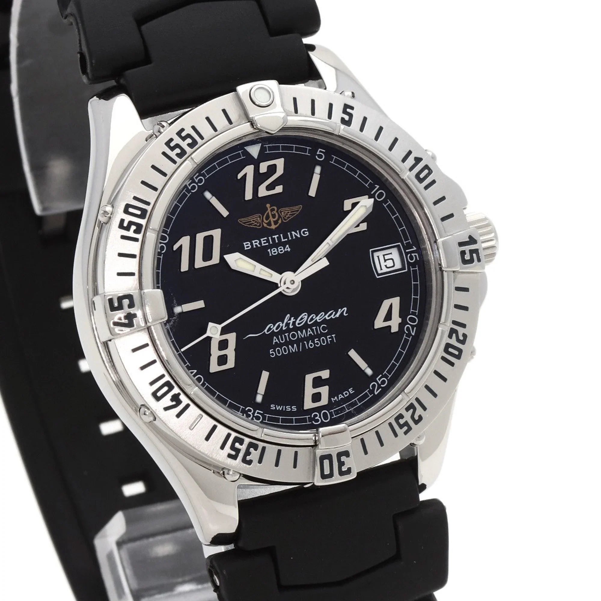Pre-Owned BREITLING A17350 Colt O'Shearn Watch Stainless Steel/Rubber Men's (Good)