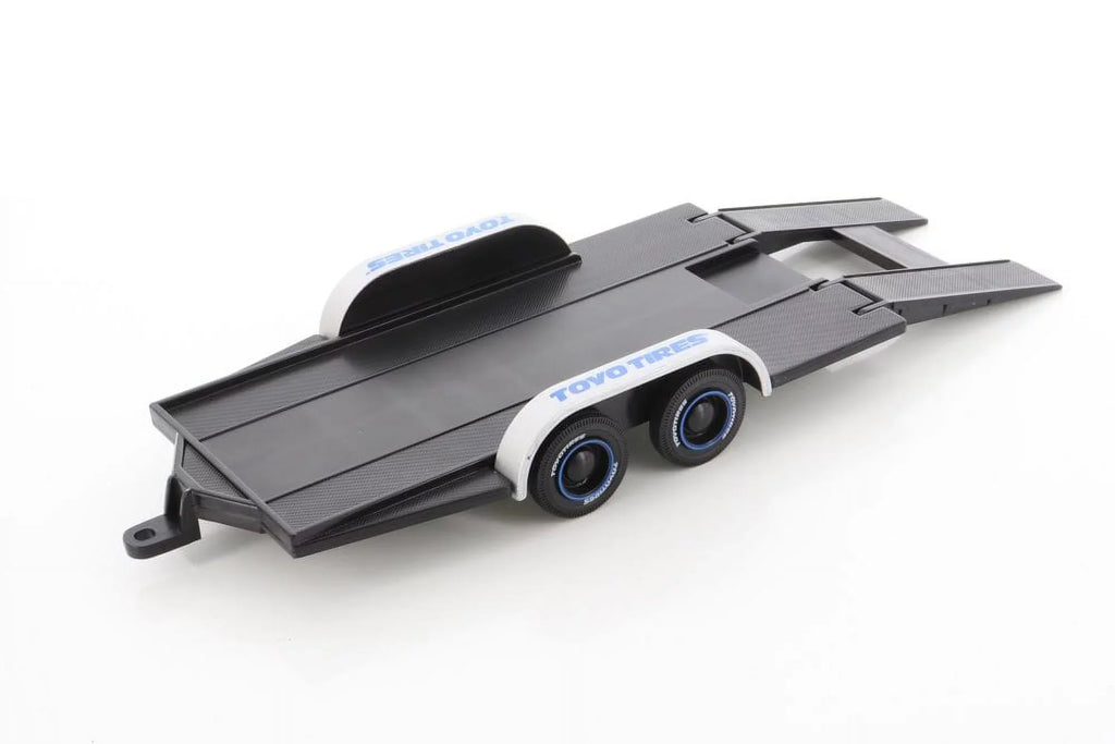 Diecast Car w/Trailer - 2019 Chevy Corvette ZR1, White - Motor Max 79356WH - 1/24 scale Diecast Model Toy Car
